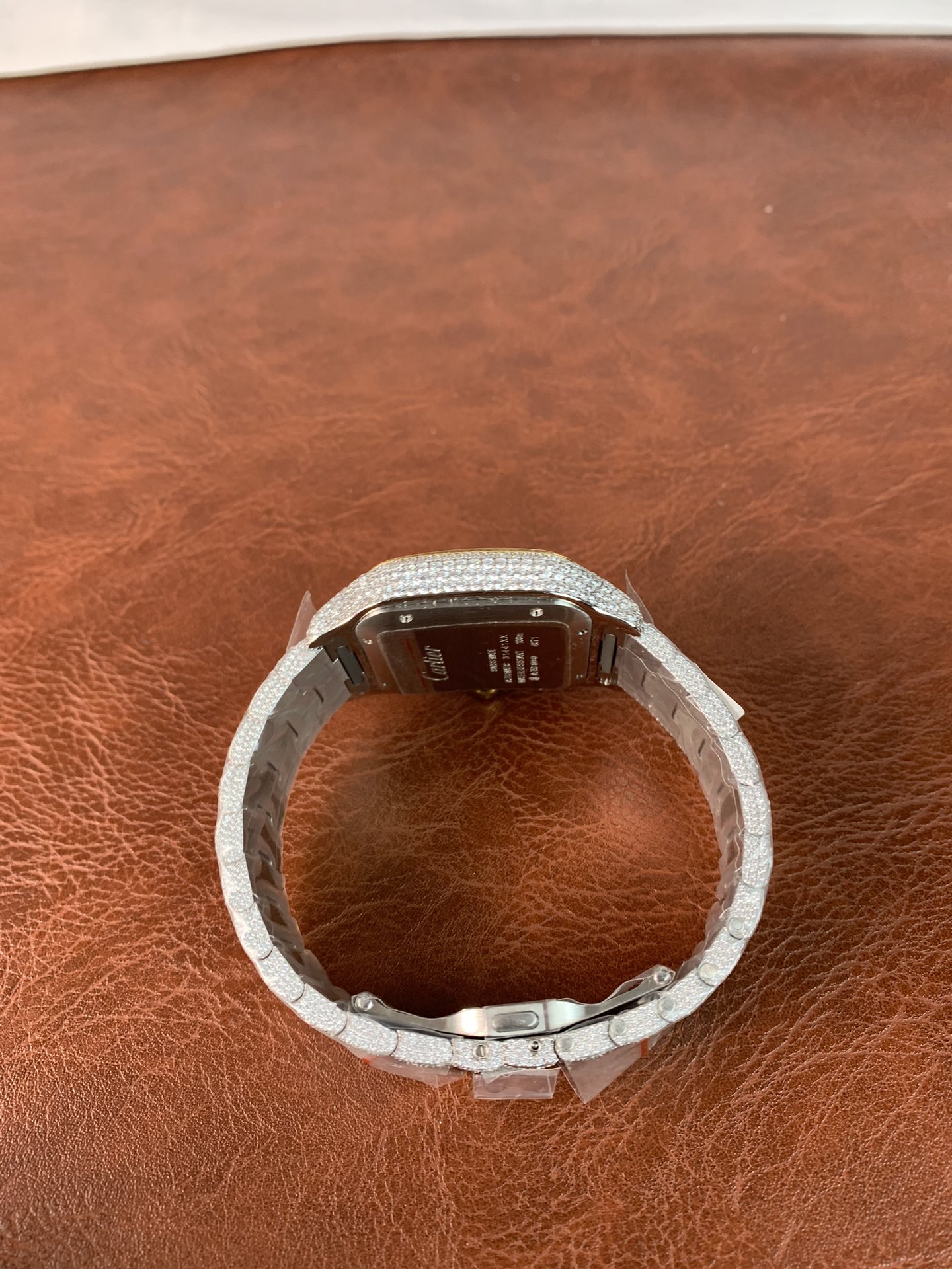 Cartier Santos WSSA0009 CZ stones two tone - gallery