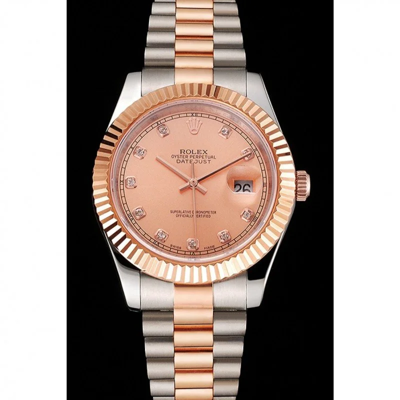 Superclone Rolex Datejust 41mm Rose-Gold Dial REP016816 - gallery